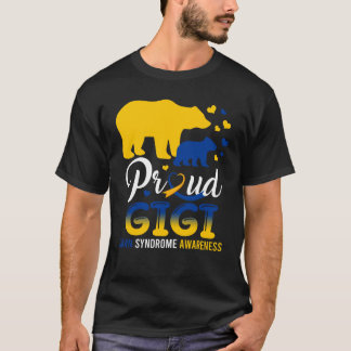 ギギ誇りを持ったベア家族対照症候群T21 Tシャツ