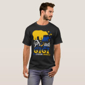 ギギ誇りを持ったベア家族対照症候群T21 Tシャツ (正面フル)