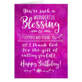 ギギ誕生日、あなたは賛美a's