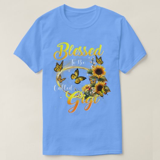 ギギ賛美ヒマワリ愛好家Mom Grと呼ばれる Tシャツ (デザイン正面)