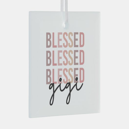 ギギ賛美 |ギギおばあちゃんのギフト ガラスオーナメント (正面右)