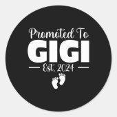 ギギ2024ギフト妊娠発表に昇進 ラウンドシール (正面)