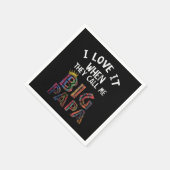ギグパパシャツヒップホップって呼ぶのが大好き スタンダードカクテルナプキン (角)