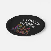 ギグパパシャツヒップホップって呼ぶのが大好き ペーパープレート (アングル)