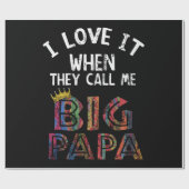 ギグパパシャツヒップホップって呼ぶのが大好き ラッピングペーパー (フラット)