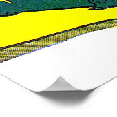 ギグルクロコダレアリゲーターアニマルヴィンテージ漫画 ポスター (角)