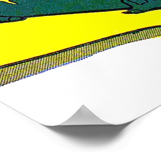 ギグルクロコダレアリゲーターアニマルヴィンテージ漫画 ポスター (角)