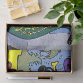 ギグルクロコダレアリゲーターアニマルヴィンテージ漫画 薄葉紙 (ギフト)