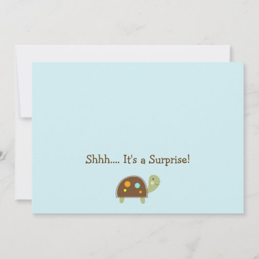 ギグル集団/ジャングル動物ベビーシャワー招待状 招待状 (裏面)