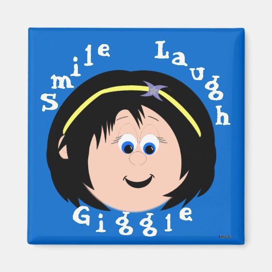 ギグル顔 マグネット (正面)