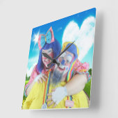 ギグレとガジェット スクエア壁時計 (傾斜)