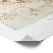 ギザのピラミッドの一部の地形図 ポスター (角)