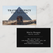 ギザのピラミッド,カイロ,エジプト,旅行代理店 名刺 (正面/裏面)