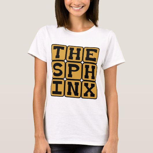 ギザの伝説的な人物、スフィンクス Tシャツ (正面)