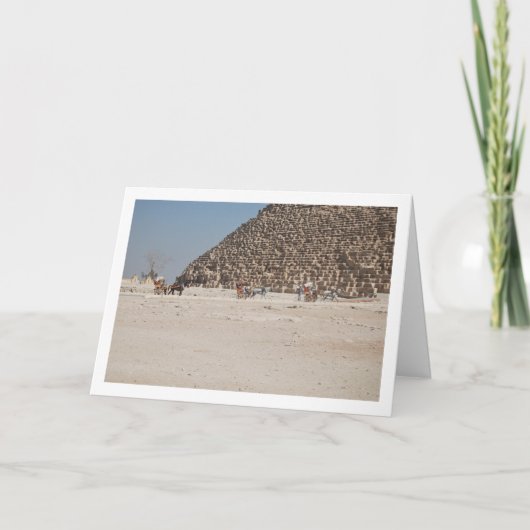 ギザの馬車、カイロ カード (正面)