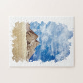 ギザエジプト水彩画ピラミッド ジグソーパズル (横)