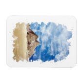 ギザエジプト水彩画ピラミッド マグネット (横)