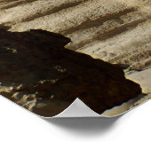 ギザカイロエジプト土産のスフィンクス像 ポスター (角)