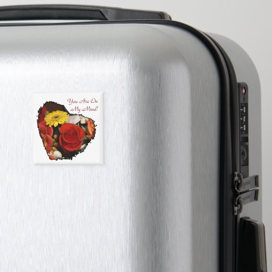 ギザギザのエッジハートブーケ マグネット (インサイチュ (スーツケース))