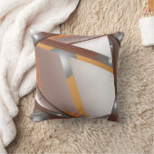 ギザギザのエッジ同心円のアーストーンアーグラデーショント クッション (ブランケット)