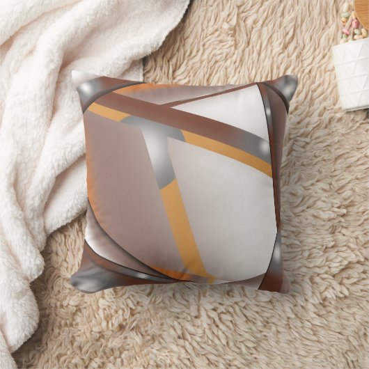 ギザギザのエッジ同心円のアーストーンアーグラデーショント クッション (ブランケット)