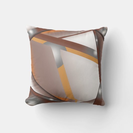 ギザギザのエッジ同心円のアーストーンアーグラデーショント クッション (正面)