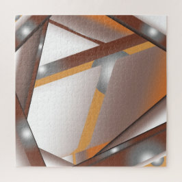 ギザギザのエッジ同心円のアーストーンアーグラデーショント ジグソーパズル