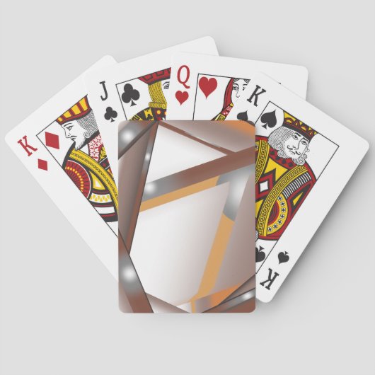 ギザギザのエッジ同心円のアーストーンアーグラデーショント トランプ (裏面)