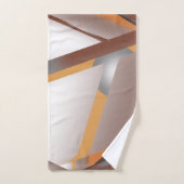 ギザギザのエッジ同心円のアーストーンアーグラデーショント バスタオルセット (ハンドタオル)