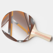 ギザギザのエッジ同心円のアーストーンアーグラデーショント 卓球ラケット (横)