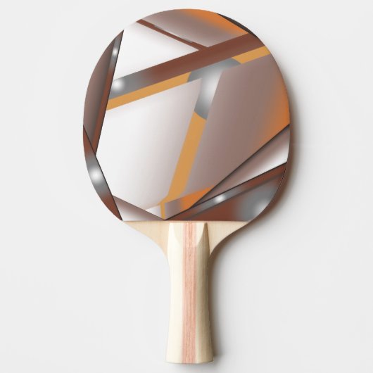 ギザギザのエッジ同心円のアーストーンアーグラデーショント 卓球ラケット (正面)