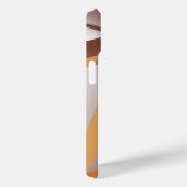 ギザギザのエッジ同心円のアーストーンアーグラデーショント Case-Mate iPhoneケース (裏面 / 右)