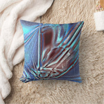 ギザギザのストロークで茶色の上の色あせた青い色合い