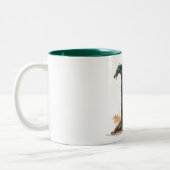 ギザギザの炎:ドラゴンカワイカップ – Type J ツートーンマグカップ (左)