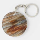 ギザギザの石化木材 キーホルダー (裏面)