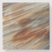 ギザギザの石化木材 ストーンコースター (正面)