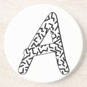 ギザギザ模様A コースター (正面)