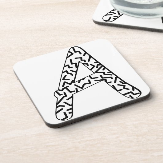 ギザギザ模様A コースター (左側)