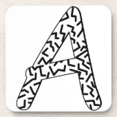 ギザギザ模様A コースター (正面)