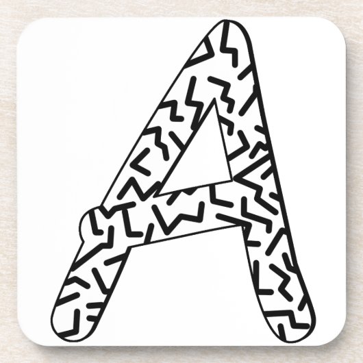 ギザギザ模様A コースター (正面)
