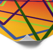 ギザギザ線 ポスター (角)