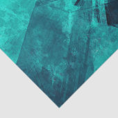 ギザギザ青抽象芸術 薄葉紙 (詳細)