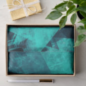 ギザギザ青抽象芸術 薄葉紙 (ギフト)