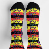 ギザギザGeo 地球に優し Premiumクルーソックス ソックス (上部)