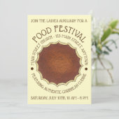 ギザダジャマイカカリブのココナッツカスタードタルト 招待状 (スタンド正面)