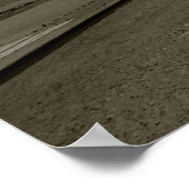 ギザピラミッド黒白 ポスター (角)