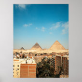 ギザモダンダウンタウンエジプトのピラミッド ポスター (正面)