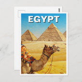 ギザラクメルのエジプトのスフィンクスのピラミッド ポストカード (正面/裏面)