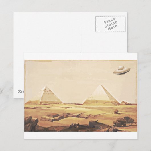 ギザ宇宙船 ポストカード (正面/裏面)