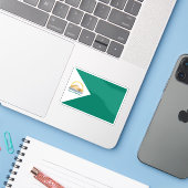 ギザ州知事の国旗 シール (ノートパソコンとiPhone)